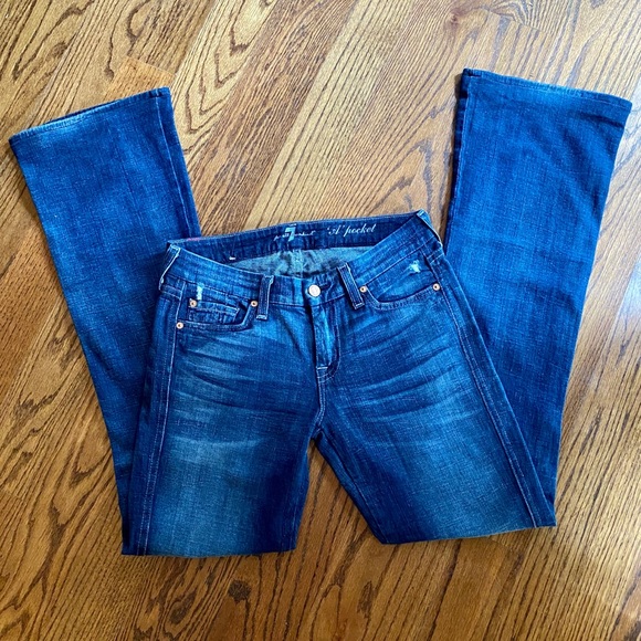 7 For All Mankind Studded A Pocket Bootcut Jeans - Picture 4 of 16